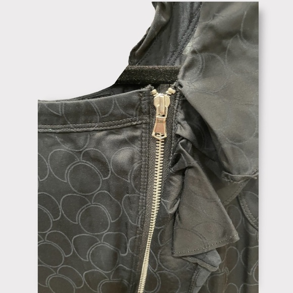 GUC Vintage Marc by Marc Jacobs Black Ruffle Zipper Dress. Size 4 - Picture 6 of 8